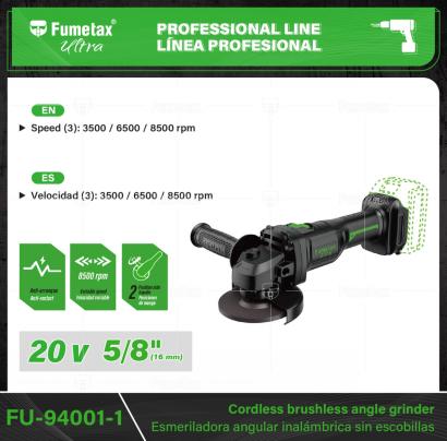 FU-94001-1-(Caja master 1 CTN=10 SKU)-(MOQ 1 SKU)-Motor sin carbones: libre de mantenimiento y antidesgaste
Protección contra rearranque