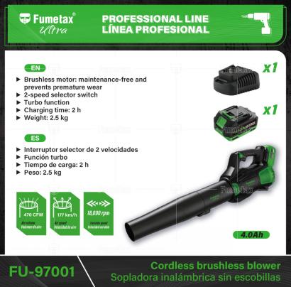 FU-97001-(Caja master 1 CTN=4 SKU)-(MOQ 1 SKU)-Motor sin carbones: libre de mantenimiento y antidesgaste
Interruptor selector de 2 velocidades
