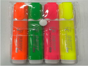 G-300-4(Caja-300)MARCATEXTO NEÓN  4 COLORES