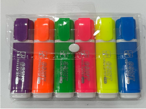 G-300-6(Caja-200)MARCATEXTO NEÓN  6 COLORES