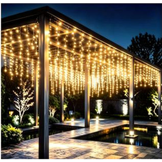 HZ8057 Mini LED cascada 300 fogos (6 metros)