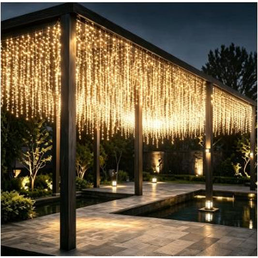 HZ8061 LED cascada 1500 fogos (30 metros)