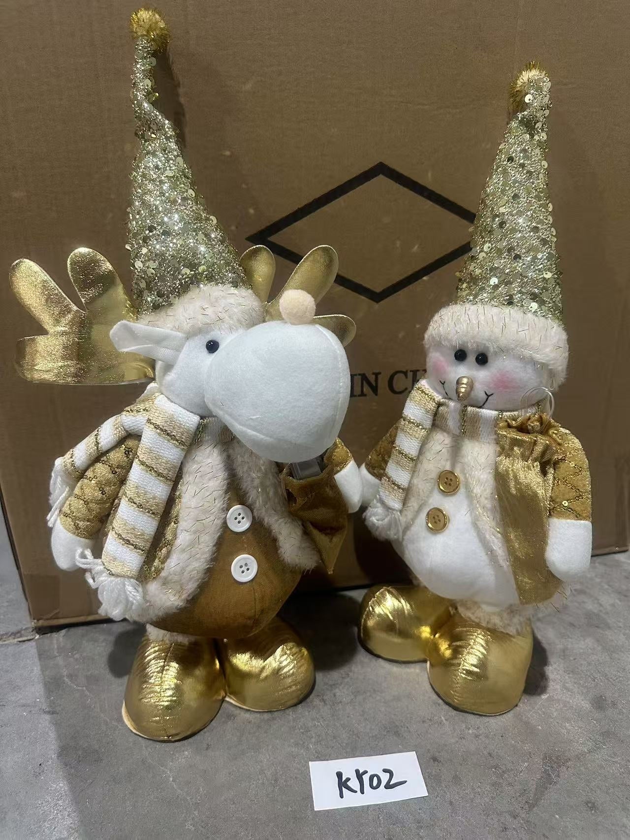 KY02  MUNECO TELESCÓPICA NAVIDAD  65cm LUZ Y MUSICA (72pcs/caja)