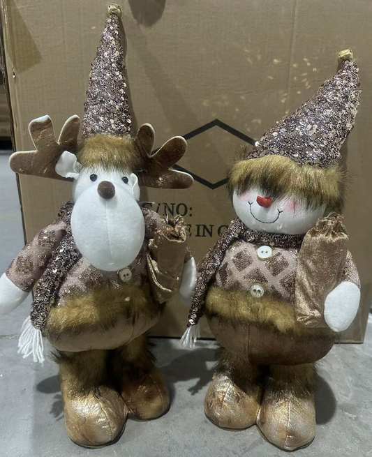 KY16  MUNECO TELESCÓPICA NAVIDAD  95cm LUZ Y MUSICA (36pcs/caja)