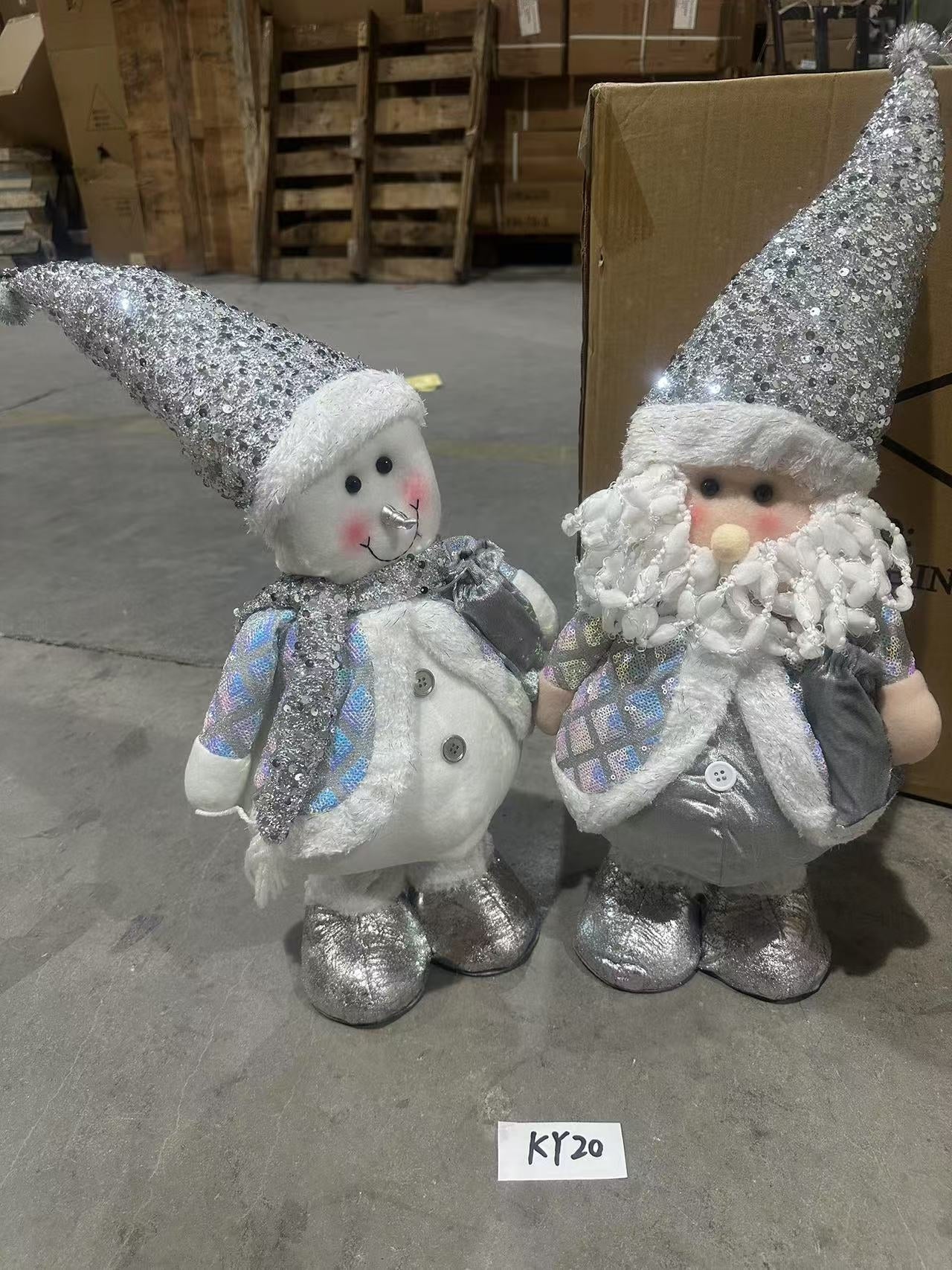 KY20  MUNECO TELESCÓPICA NAVIDAD  95cm LUZ Y MUSICA (36pcs/caja)