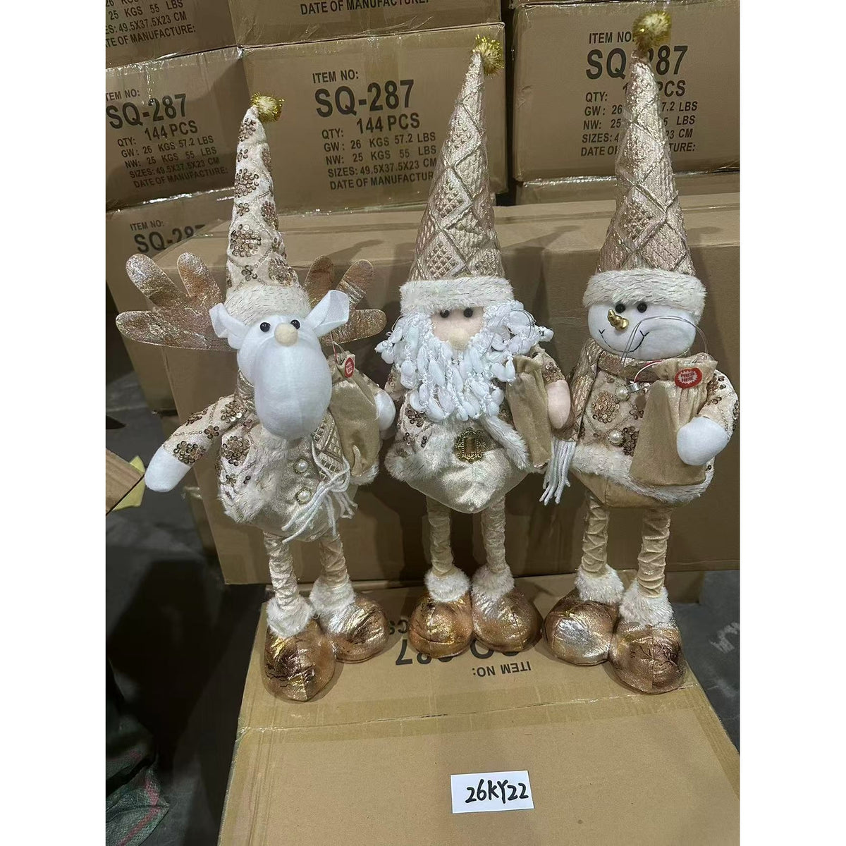 KY22  MUNECO NAVIDAD 65cm LUZ Y MUSICA CHAT DE VOZ CON AI (72pcs/caja)