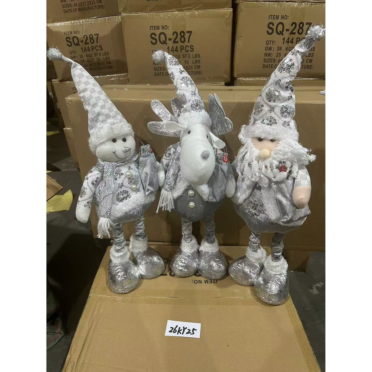 KY25  MUNECO NAVIDAD 65cm LUZ Y MUSICA CHAT DE VOZ CON AI (72pcs/caja)