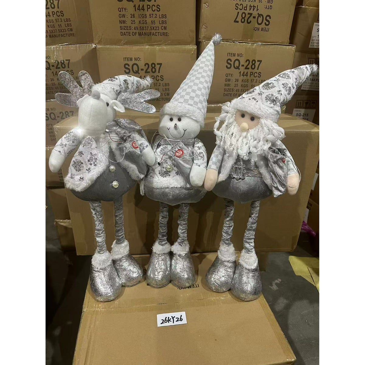 KY26  MUNECO NAVIDAD 75cm LUZ Y MUSICA CHAT DE VOZ CON AI (72pcs/caja)