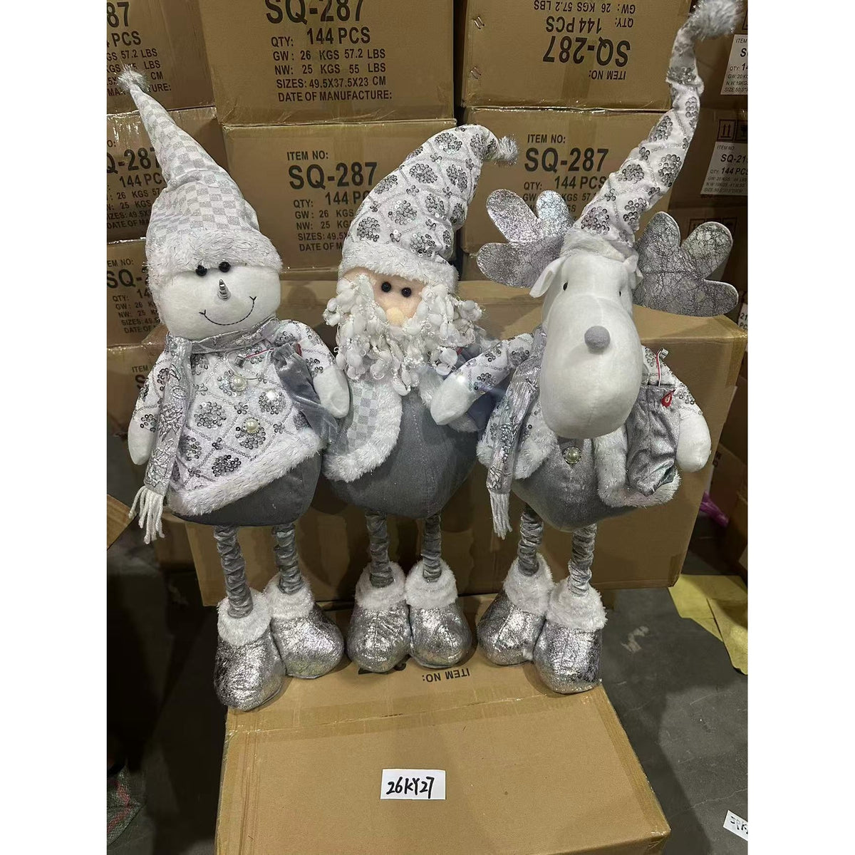 KY27  MUNECO NAVIDAD 95cm LUZ Y MUSICA CHAT DE VOZ CON AI (36pcs/caja)