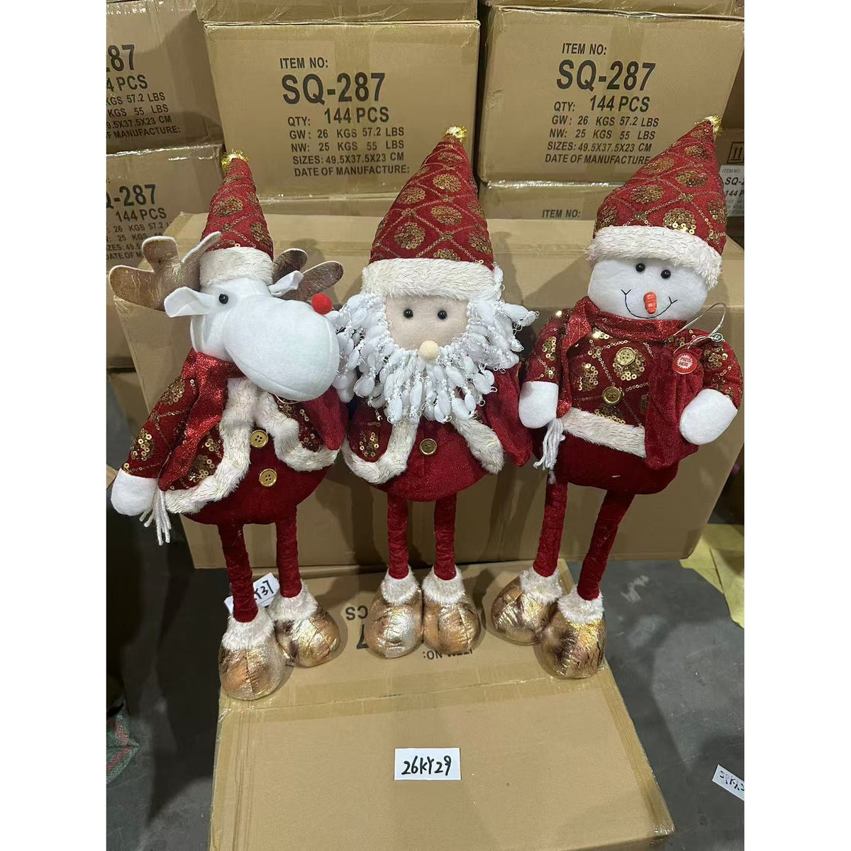 KY29  MUNECO NAVIDAD 75cm LUZ Y MUSICA CHAT DE VOZ CON AI (72pcs/caja)