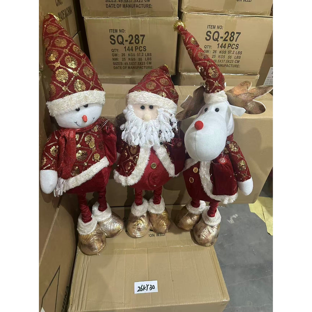 KY30  MUNECO NAVIDAD 95cm LUZ Y MUSICA CHAT DE VOZ CON AI (36pcs/caja)