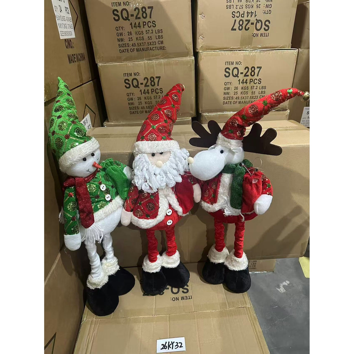 KY32  MUNECO NAVIDAD 75cm LUZ Y MUSICA CHAT DE VOZ CON AI (72pcs/caja)