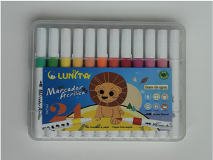 L251-24(Caja-56)MARCADOR ACRÍLICO
24 COLORES
PUNTA PINCEL