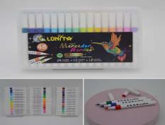 L257-48 (Caja-32)  "MARCADOR ACRÍLICO PUNTA PINCEL 48 COLORES COMBINADO"