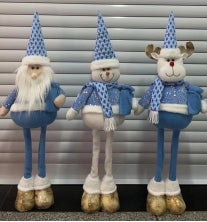 N-12  MUÑECO TELESCÓPICA NAVIDAD  65cm COM LUZ Y MUSICA (72PZ/caja)