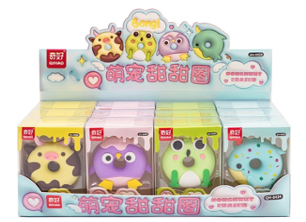 QH-8434(Caja-144)GOMA DE BORRAR CON FIGURA DONA
12 PZS X 12 CAJITAS
