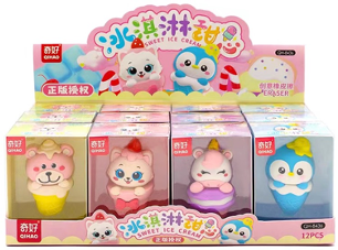QH-8436(Caja-144)GOMA DE BORRAR CON FIGURA UNICORNIO
12 PZS X 12 CAJITAS