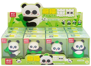 QH-8437(Caja-144)GOMA DE BORRAR CON FIGURA PANDA
12 PZS X 12 CAJITAS