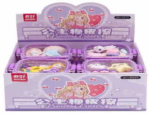 QH-8619(Caja-288)GOMA DE BORRAR CON FIGURA