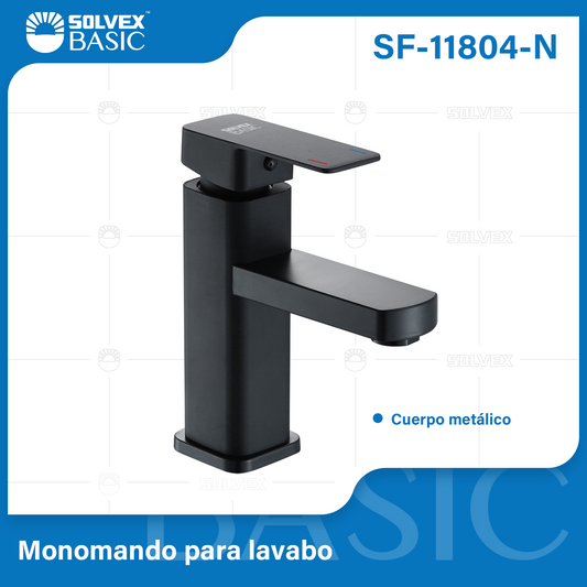 SF-11804-N (Caja master 10)(MOQ 1 pz=1 caja) Monomando para lavabo