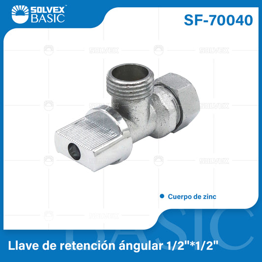 SF-70040 (Caja master 200)(MOQ 20pzs=1caja) Llave de retención ángular ½"x ½"