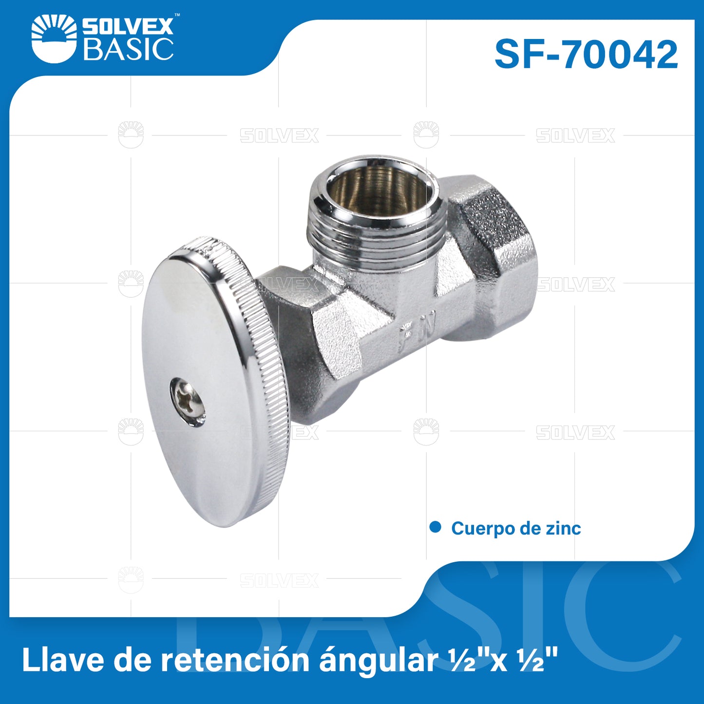 SF-70042-(Caja master 1 CTN=200 SKU)-(MOQ 20 SKU)-Llave de retención ángular 1/2" x 1/2"
Inseparable