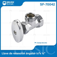 SF-70042 (Caja master 200)(MOQ 20 pzs=1 caja) Llave de retención ángular ½"x ½"