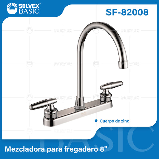 SF-82008 (Caja master 12)(MOQ 1 pz=1 caja) Mezcladora para fregadero 8