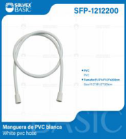 SFP-1212200 (Caja master 50)(MOQ 1 pz=1 bolsa) Manguera de Pvc blanca White pvc hose