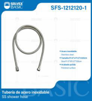 SFS-1212120-1 (Caja master 100)(MOQ 1 pz=1 bolsa) Tuberia de acero inoxidable SS shower hose