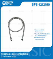 SFS-1212150 (Caja master 50)(MOQ 1 pz=1 bolsa) Tuberia de acero inoxidable SS shower hose
