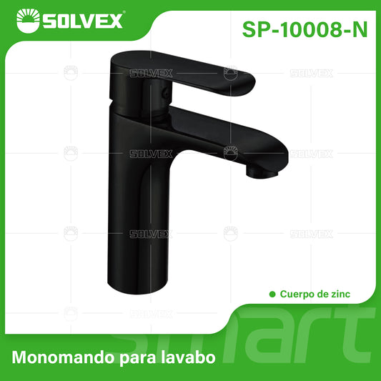 SP-10008-N (Caja master 10)(MOQ 1 pz=1 caja) Monomando para lavabo