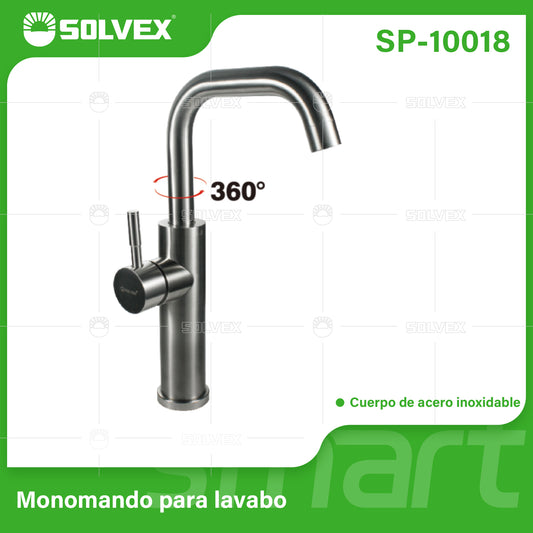SP-10018 (Caja master 10)(MOQ 1 pz=1 caja) Monomando para lavabo