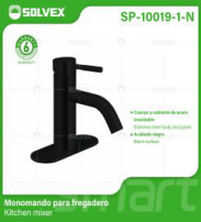 SP-10019-1-N (Caja master 10)(MOQ 1 pz=1 caja) Monomando para fregadero Kitchen mixer