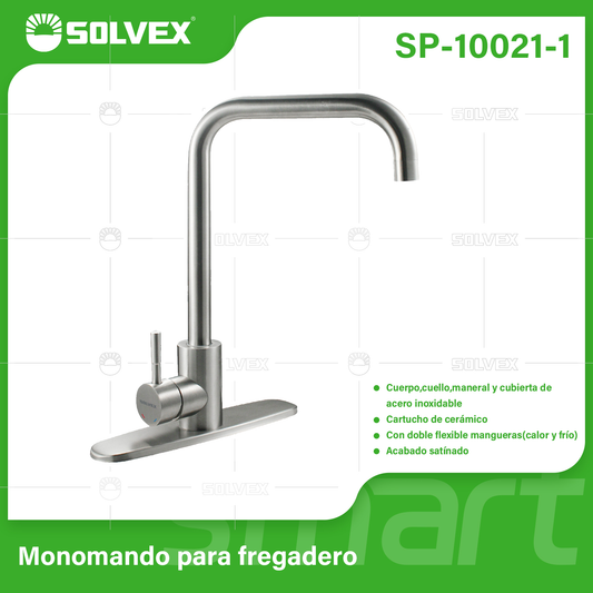 SP-10021-1 (Caja master 6)(MOQ 1 pz=1 caja) Monomando para fregadero