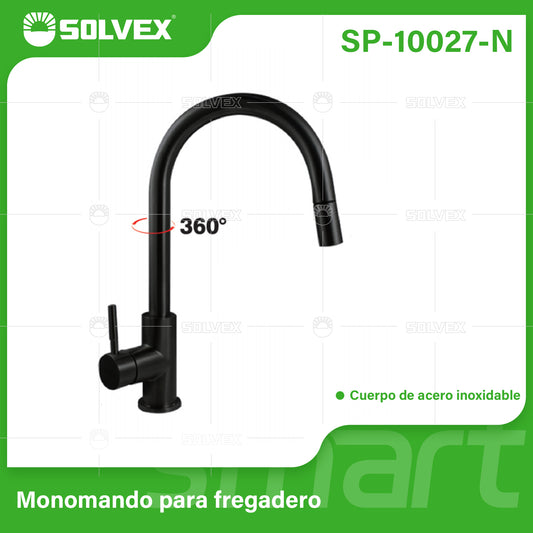 SP-10027-N (Caja master 6)(MOQ 1 pz=1 caja) Monomando para fregadero