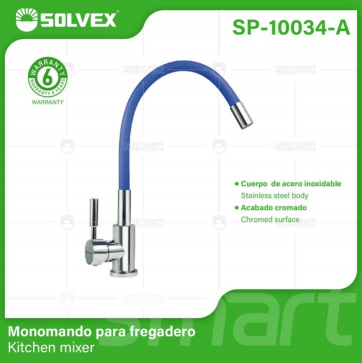 Liquidación SP-10034-A (Caja master 10)(MOQ 1 pz=1 caja) Monomando para fregadero kitchen mixer