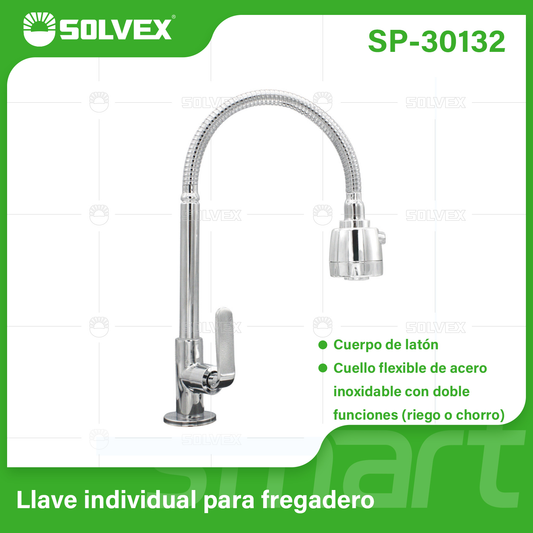 SP-30132 (Caja master 20)(MOQ 1 pz=1 caja) Llave individual para fregadero