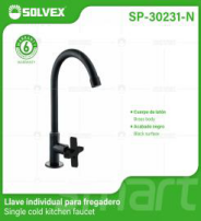 SP-30231-N (Caja master 20)(MOQ 1 pz=1 caja) Llave individual para fregadero Single cold kitchen faucet