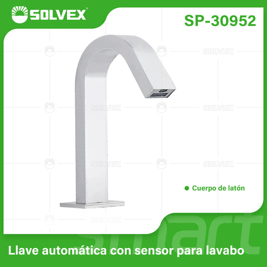 SP-30952 (Caja master 6)(MOQ 1 pz=1 caja) Llave automática con sensor para lavabo