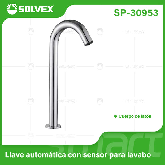 SP-30953 (Caja master 6)(MOQ 1 pz=1 caja) Llave automática con sensor para lavabo
