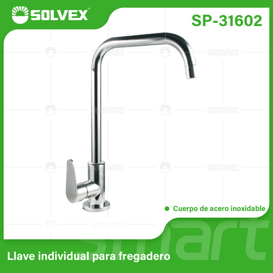 SP-31602 (Caja master 10)(MOQ 1 pz=1 caja) Llave individual para fregadero