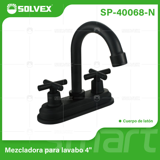 SP-40068-N (Caja master 20)(MOQ 1 pz=1 caja) Mezcladora para lavabo 4"