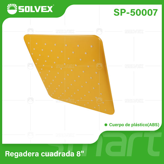 SP-50007 (Caja master 40)(MOQ 1 pz=1 caja) Regadera cuadrada 8"