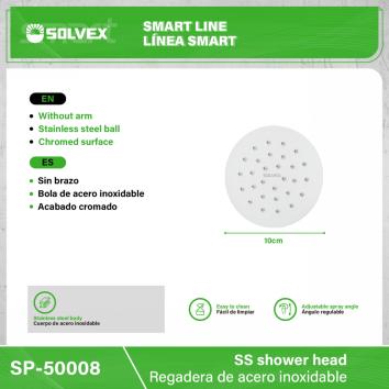 SP-50008-(Caja master 1 CTN=100 SKU)-(MOQ 10 SKU)-Regadera de acero inoxidable
Cuerpo de acero inoxidable