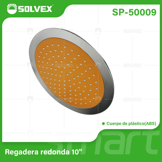 SP-50009 (Caja master 40)(MOQ 1 pz=1 caja) Regadera redonda 10"