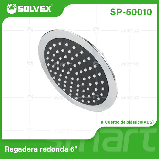SP-50010 (Caja master 60)(MOQ 1 pz=1 caja) Regadera redonda 6"