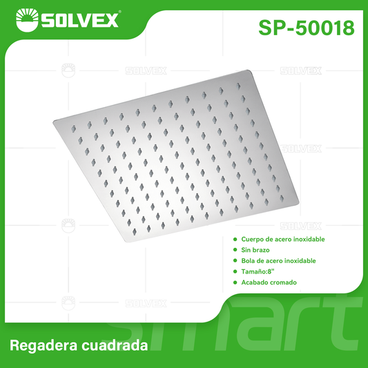 SP-50018 (Caja master 40)(MOQ 1 pz=1 caja) Regadera cuadrada