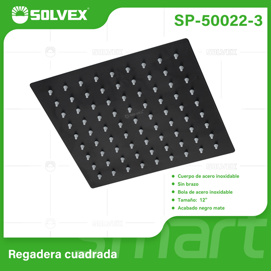 SP-50022-3 (Caja master 12)(MOQ 1 pz=1 caja) Regadera cuadrada