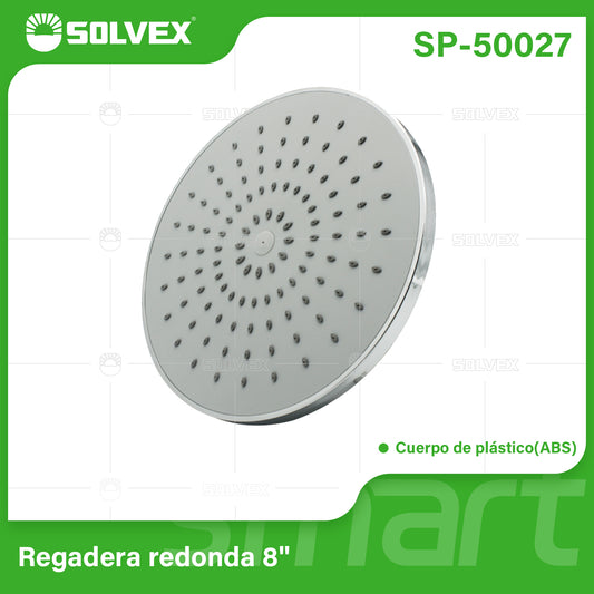 SP-50027 (Caja master 40)(MOQ 1 pz=1 caja) Regadera redonda 8"